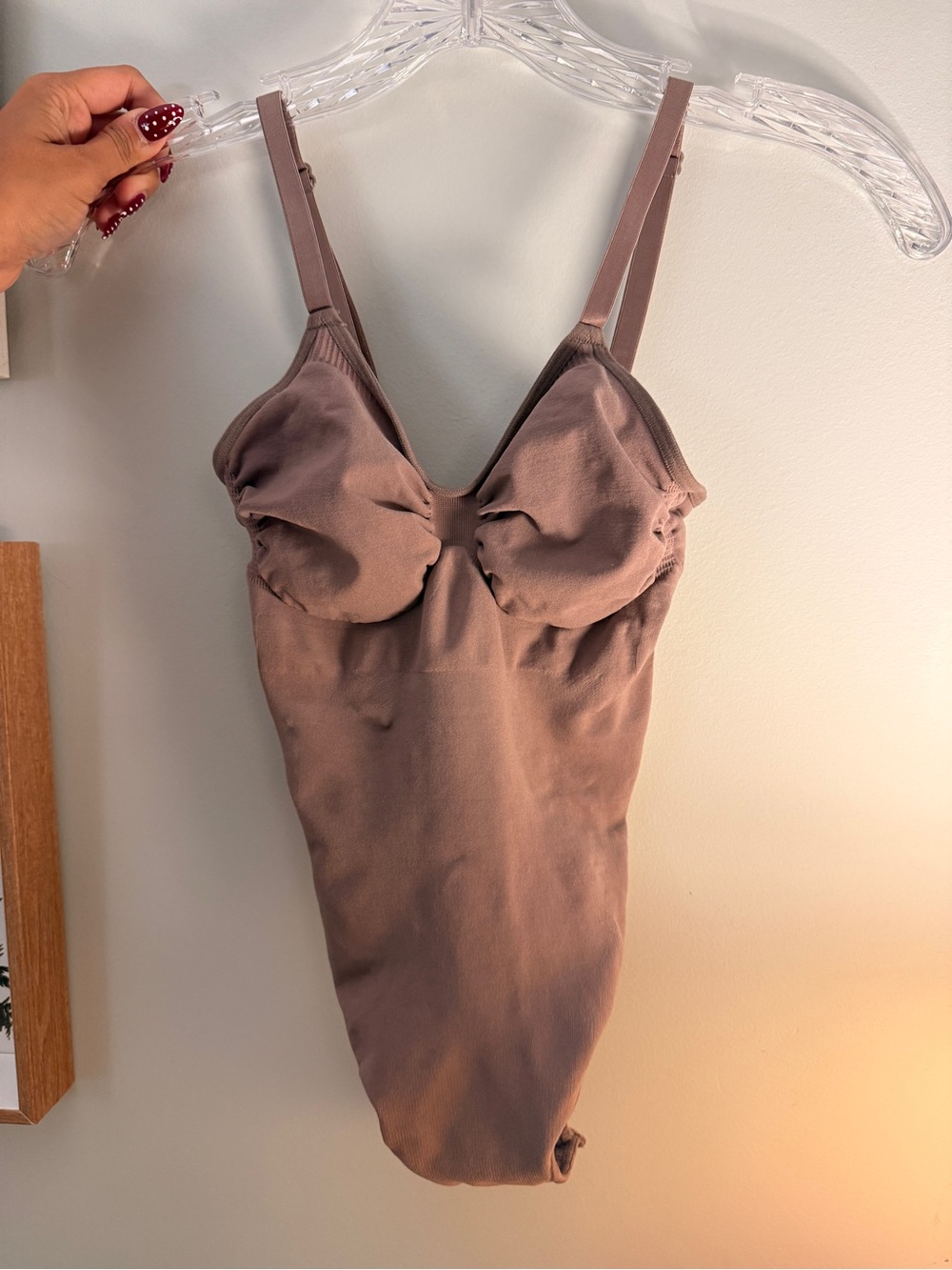 SKIMS Thong Bodysuit | Seamless Scupt in Shade Sienna | Size S-M